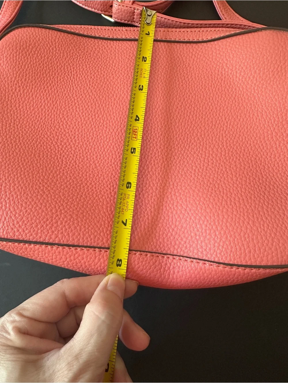 Liz Claiborne Coral Crossbody Bag with Gold-Tone Accents